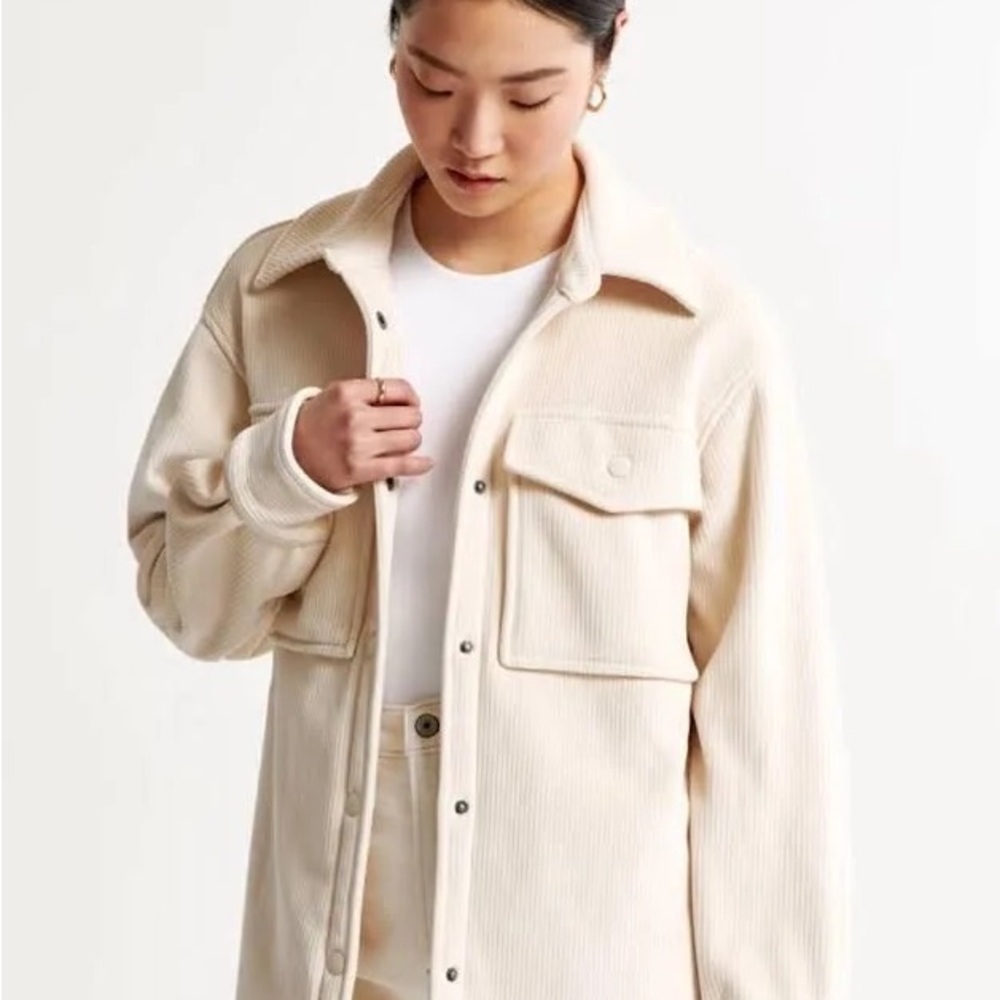 Abercrombie & Fitch - Cream Corduroy Jacket